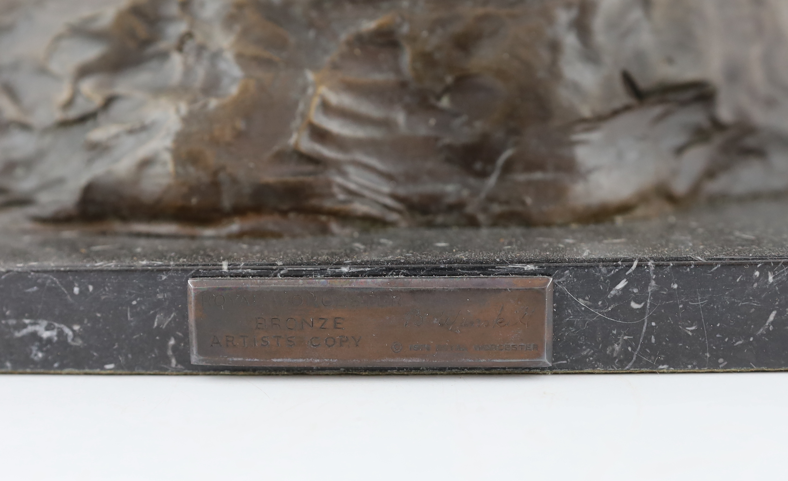 Bernard Winskill (d.1980), a large Royal Worcester foundry bronze equestrian group ‘William the Conqueror’
